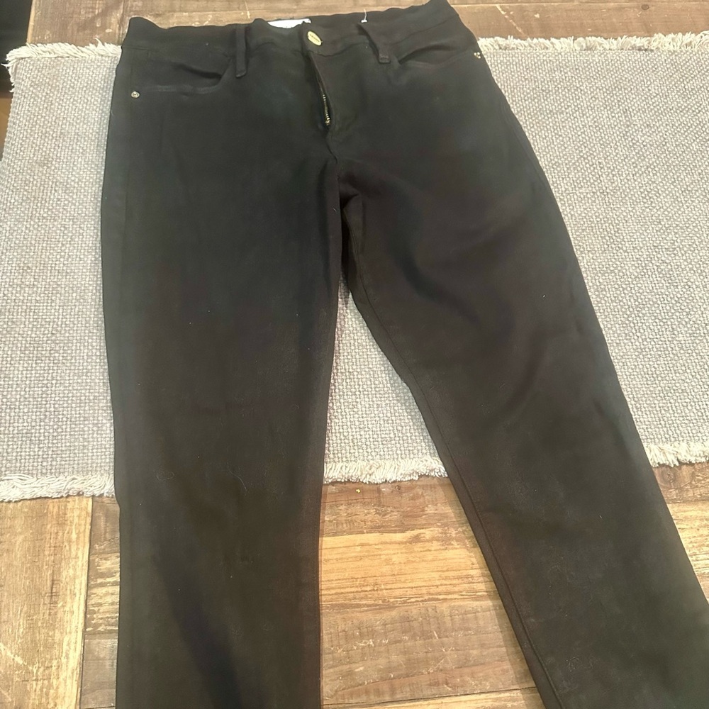 Women’s Black Frame Denim Skinny Jeans. Size 28.